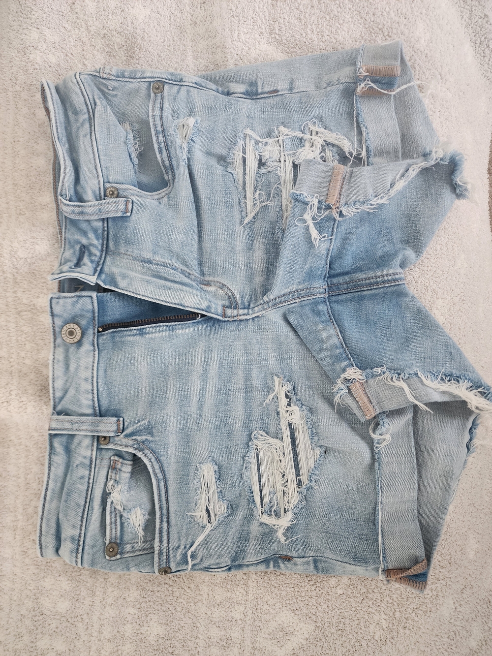 Womens American Eagle Distressed Midi Shorts - Size 6